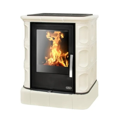 Kachlová kamna ABX Marina s výměníkem, kachlový sokl písková